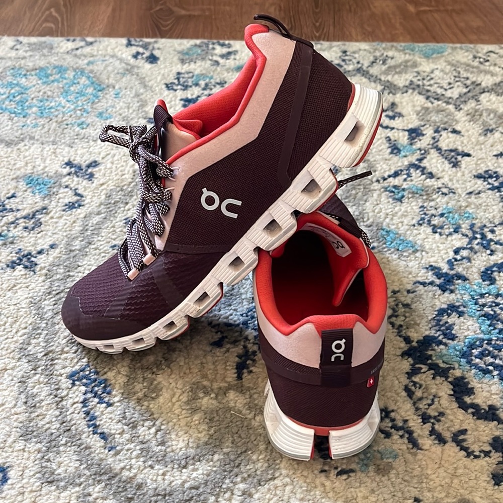 On cloud shoes